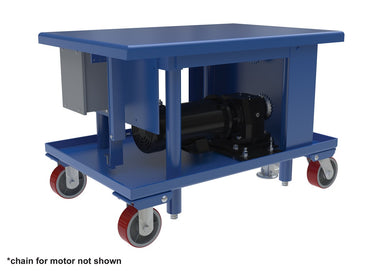 LOW PROFILE AC POWER POST TABLE 30 X 48 - Model MT3048LPAC